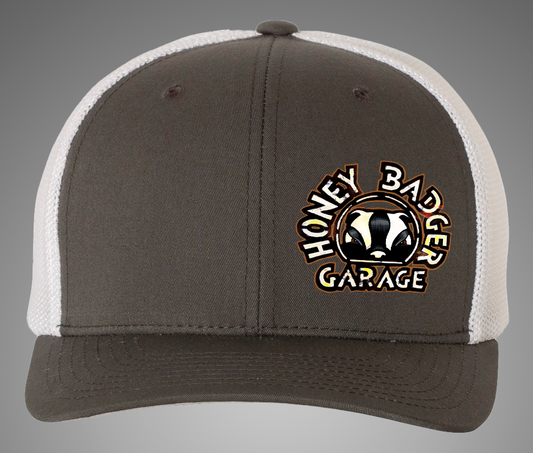 Honey Badger Garage Flexfit® Mesh Trucker Cap