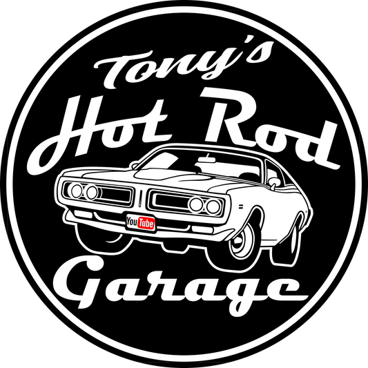 Tony's Hot Rod Garage 3 inch Round Decal